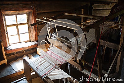 Ancient loom Stock Photo