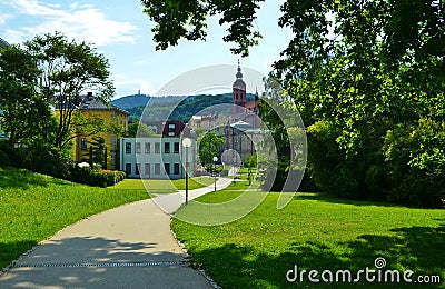 Ancient luxury architecture of Baden-Baden in Germany Stock Photo