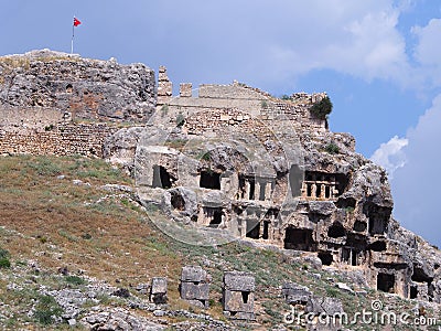 Ancient lycian city of Tlos Stock Photo