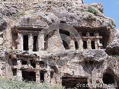 Ancient lycian city of Tlos Stock Photo