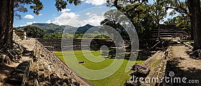 Ancient Maya CopÃ¡n Ruins in Honduras. Stock Photo