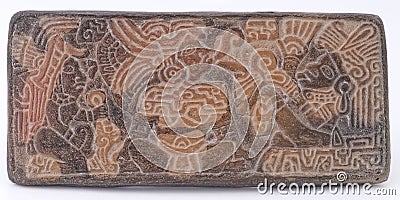 Ancient Mayan Glyphs Stock Photo