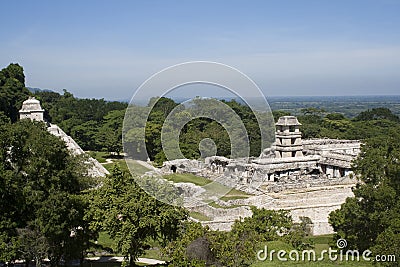 Ancient Mayan ruins Stock Photo