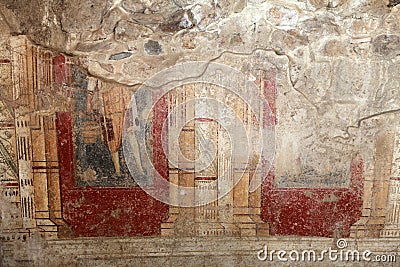 Ancient Mosaic in Antandrus Ancient City, Turkey. Stock Photo