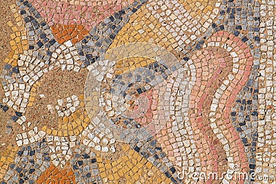 Ancient mosaic. Dion, Pieria, Greece Stock Photo