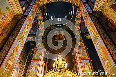 Ancient Mosaics Dome Basilica Saint Michael Cathedral Kiev Ukraine Stock Photo