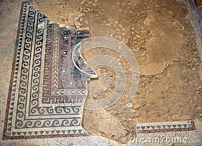 Ancient mosaics and its pattern Stock Photo