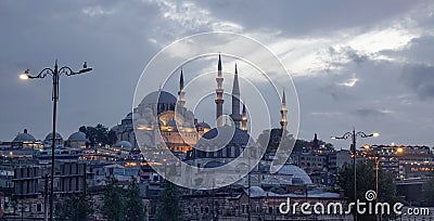 Ancient mosque in Istanbul, Turkey Editorial Stock Photo