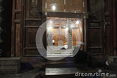 Ancient mosque in Xian Editorial Stock Photo