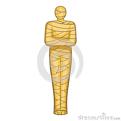 Ancient mummy icon, cartoon style Cartoon Illustration