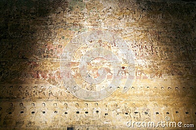 Ancient Murals Stock Photo