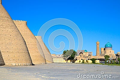 Ancient Muslim Architectural Complex, Uzbekistan Stock Photo
