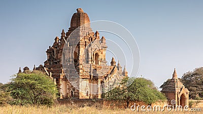 Ancient Myauk Guni pagoda Stock Photo