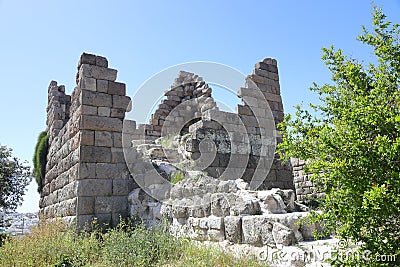 Ancient Myndos Gate in Bodrum, Turkey. Historical sightseeing place for touristic visit Stock Photo