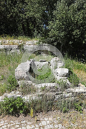 Ancient Myndos Gate in Bodrum, Turkey. Historical sightseeing place for touristic visit Stock Photo