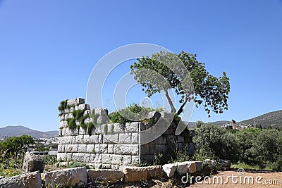 Ancient Myndos Gate in Bodrum, Turkey. Historical sightseeing place for touristic visit Stock Photo