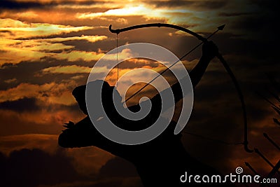 Ancient Mythological Warrior Stock Photo