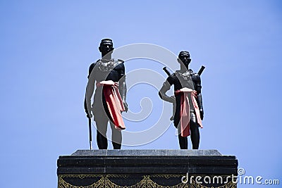 Ancient Nai Dok Monument antique Nai Thong Kaeo statue for thai people traveler travel visit respect praying blessing wish mystery Editorial Stock Photo