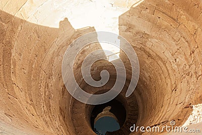 Ancient Nilometer Egypt Historic Water Measuring Structure Egypt Summer Travel Stock Photo