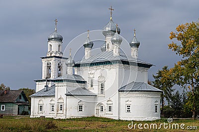 Ancient orthodox church in Kargopol Stock Photo