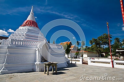 The ancient pagoda in koh kret, Nonthaburi Stock Photo