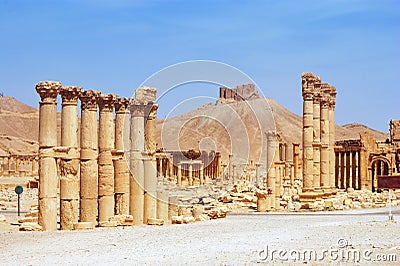 Ancient Palmyra, Syria Stock Photo