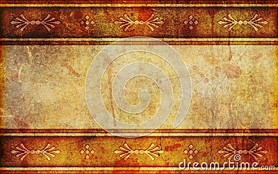 Ancient Paper Background With Design Patterns Stock Photo