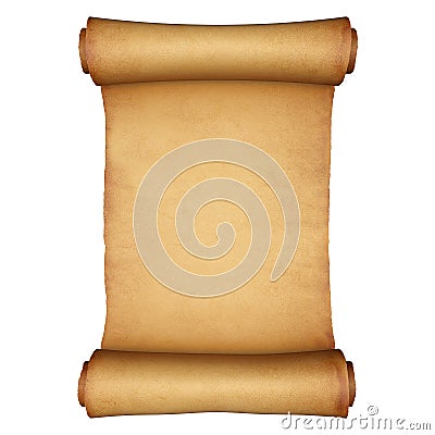 Ancient paper scroll Stock Photo