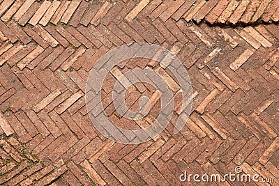 Ancient pavement in Rome Stock Photo