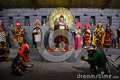 Ancient Peruvian Elite, Priests and Lords Inca Editorial Stock Photo