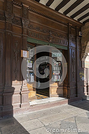 Ancient Pharmacy, Spain Editorial Stock Photo