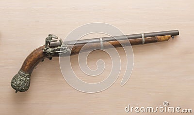 Ancient Pistol, Persia, 17th century Editorial Stock Photo