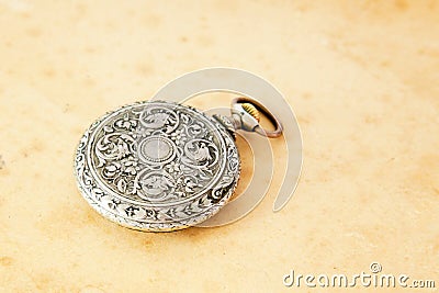 Ancient pocket watch Stock Photo