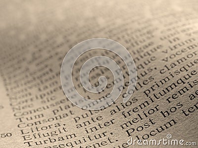 Ancient poem Stock Photo