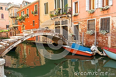 Famous bridge without parapet Stock Photo