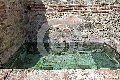 Ancient pool in Thermal Baths of Diocletianopolis, town of Hisarya, Bulgaria Stock Photo