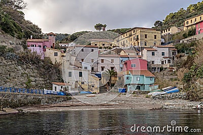 The ancient port of Gorgona Scalo, Livorno, Italy Stock Photo