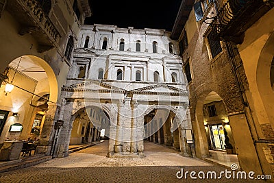 Porta Borsari - Roman Gate - Verona Italy Stock Photo