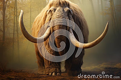 Ancient Prehistoric mammoth old. Generate Ai Stock Photo