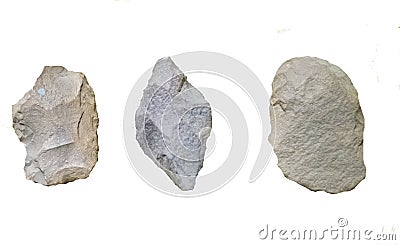 Ancient Prehistoric Stone age Tools Stock Photo