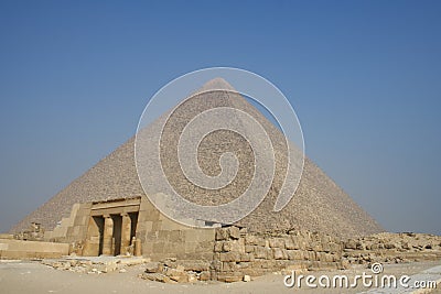 Ancient pyramid in Egypt Stock Photo