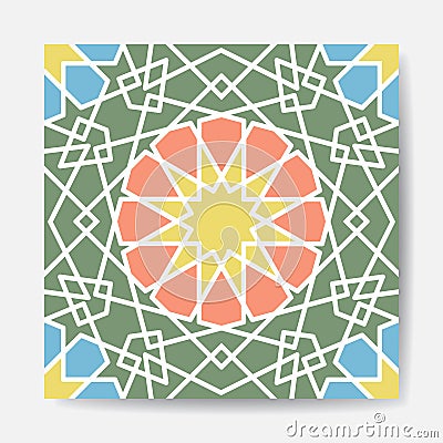 Ancient Ð°rabic seamless pattern. pattern generated in computer Vector Illustration