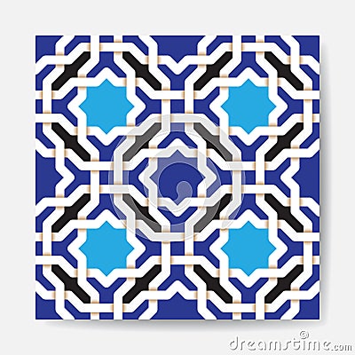 Ancient Ð°rabic seamless pattern. pattern generated in computer Vector Illustration