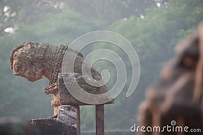 Ancient remainings of a temple. Stock Photo