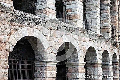 Ancient roman amphitheatre, arena, Verona, Italy Stock Photo