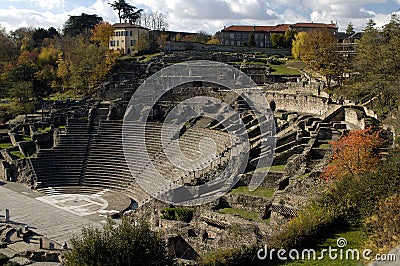 Ancient roman arena Stock Photo