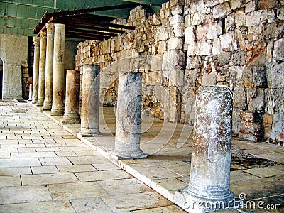 Ancient Roman Cardo street. Jerusalem Stock Photo