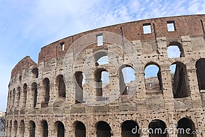 ancient roman Colosseum building Stock Photo