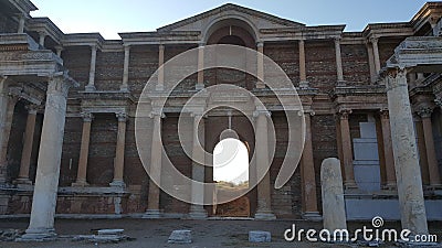 Ancient Roman Gymnasium in Sardes Stock Photo