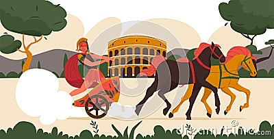 Ancient Roman Illustration Vector Illustration